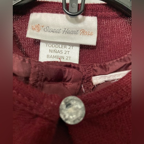 Toddler SWEET HEART ROSE  Dress with matching Shrug 2T FLAWLESS - Picture 2 of 10